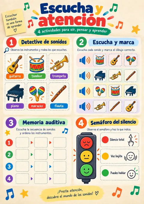 Página del kit: Escucha y atención