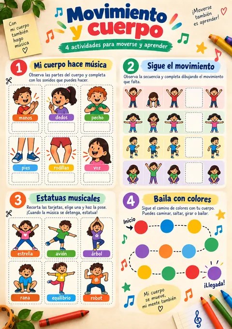 Página del kit: Movimiento y cuerpo