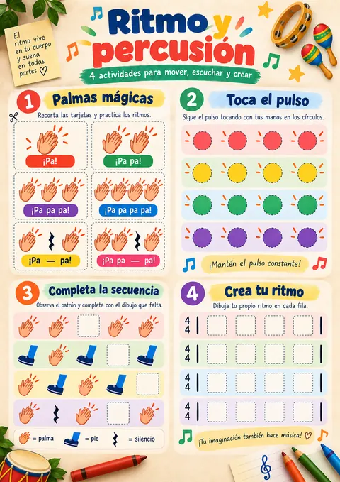 Página del kit: Ritmo y percusión