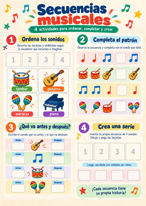 Página del kit: Secuencias musicales